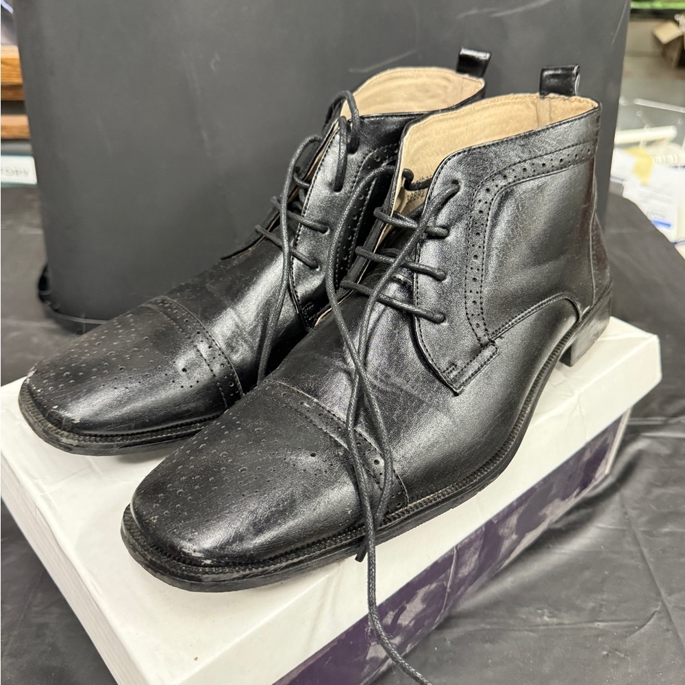 Collection B Black Men's Oxfords